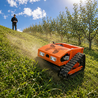 Cortacésped Robótico Comercial Vigorun VTC550, Mini Tractor con Arranque Eléctrico de un Solo Toque, Cortadora de Césped para Campos en Terrazas