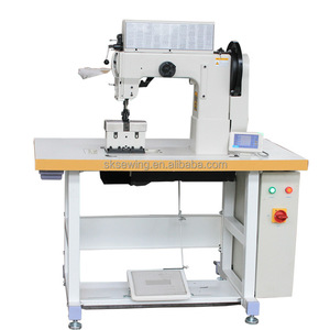 Machine à coudre industrielle pour cuir orné et chaussures, à motifs informatisés, pour travaux lourds - Product Image 1