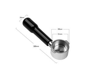 Portafiltro sin fondo de 51mm, 2 orejas, Teel, colocación, artes para elonghi, andle - Product Image 6