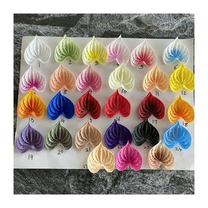 Flores de Anturio Tropicales de Pegamento Suave para Decoración de Bodas, Graduaciones y Hogar, Flor Artificial Azul de Simulación de Planta - Product Image 5