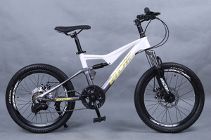 Directo de fábrica, <span class=keywords><strong>bicicleta</strong></span> de <span class=keywords><strong>montaña</strong></span> para niños de <span class=keywords><strong>doble</strong></span> suspensión de 7 velocidades con freno de disco, pedal ordinario, horquilla de acero, tienda china a granel - Product Image 6