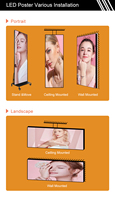 Espejo Mágico LED Personalizado para Interiores, Pantalla de Espejo Publicitaria a Todo Color para Decoración de Paredes de Baños y Hoteles