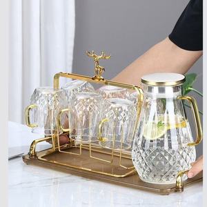 Botella de agua fría de vidrio de borosilicato de alta calidad 2026, taza de agua hervida fría de gran capacidad para el hogar, tetera - Product Image 2