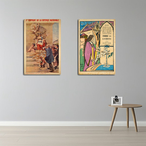 Vente chaude <span class=keywords><strong>Paris</strong></span> Elegance Metal Signs UV Printed Vintage Wall Art mettant en vedette différentes personnes de la France pour l'exposition de bureau à domicile - Product Image 2