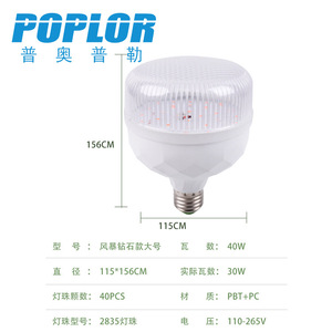 Ampoule LED pour la croissance des plantes 30W 40W Spectre complet 360 degrés pour le démarrage des semis et le jardinage intérieur - Product Image 4