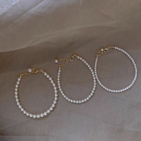 Diseñador clásico, venta al por mayor, cristal de imitación hecho a mano, círculo brillante, pulseras con cuentas de perlas, joyería de moda para mujeres y niñas
