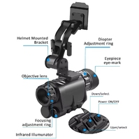 Monocular de Visión Nocturna Digital Montado en Casco, Dispositivo de Visión Nocturna Modular con Fósforo Blanco, WiFi, IPX7, Fabricante OEM ODM
