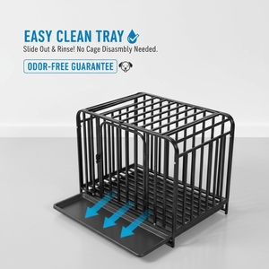 Haute qualité pliable en métal noir chien chenil caisse Cage maison extérieure personnalisée grand chien <span class=keywords><strong>Cages</strong></span> - Product Image 3