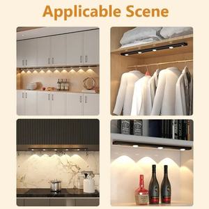 Lampe LED rechargeable pour armoire de cuisine avec détecteur de mouvement, bande LED intelligente à capteur de mouvement type œil de chat - Product Image 6