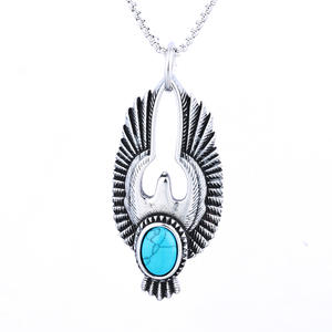 Collar de Acero Inoxidable Estilo Europeo y Americano, Colección Águila Dominante, Prototipo Mítico, Colgante Masculino de Moda - Product Image 2