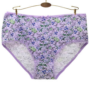 Nouveau style culotte grande taille bon marché belle culotte grande taille <span class=keywords><strong>à</strong></span> impression florale pour femme - Product Image 4