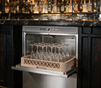 Lave-vaisselle professionnel encastrable automatique 71 ℃   Stérilisation à haute température, homologation CE pour une utilisation dans les bars, cafés, restaurants et cuisines