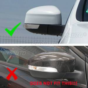2X Cubiertas para Retrovisores de Coche, Aspecto de Fibra de Carbono Negro Brillante, para Ford Focus 2 3 MK2 MK3 2008-2018, Tapas para Espejos Laterales - Product Image 2