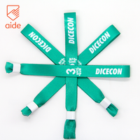 Bracelets en tissu personnalisés avec logo imprimé par sublimation pour festival, avec fermoir – Offre spéciale