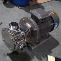 Pompe à rotor flexible sanitaire de chariot de pompe de déplacement positif de SIP d'acier inoxydable de miel de 1.5KW