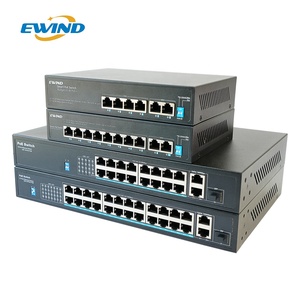 OEM 4 <span class=keywords><strong>8</strong></span> 16 24 porte 100Mbps CCTV Network Ethernet <span class=keywords><strong>PoE</strong></span> <span class=keywords><strong>Switch</strong></span> 48V 10/100M per telecamera IP - Product Image 1