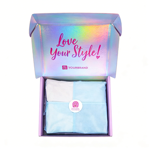 Caja de Envío para Bolsos y Ropa, Embalaje Personalizado para Comercio Electrónico, Caja de Cartón Corrugado Tipo E con Tapa Superior, Fabricante Personalizado - Product Image 5