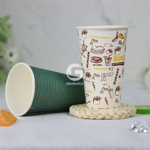Gobelet en papier à double paroi personnalisé jetable, impression personnalisée, 16 oz - Product Image 3