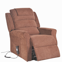 Geeksofa Chaise élévatrice électrique en tissu confortable avec massage et chauffage pour les personnes âgées et les personnes handicapées