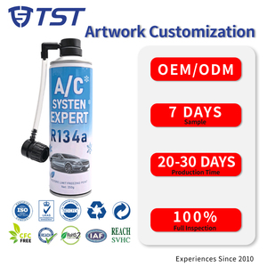 TYRESEALANT 500ml R134a Expert Système de Climatisation, Kit de Recharge de Gaz Réfrigérant <span class=keywords><strong>pour</strong></span> Climatiseur Automobile avec Tuyau, Restaure les Performances de Refroidissement - Product Image 1