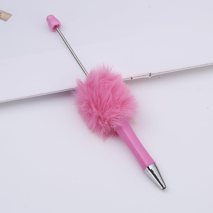 Custom Fluffy Beadable Pompom <b>Pen</b> - 28 Colors, Fuzzy Ballpoint <b>Pens</b> for DIY Crafts & Office Supplies Gifts - Product Image 4