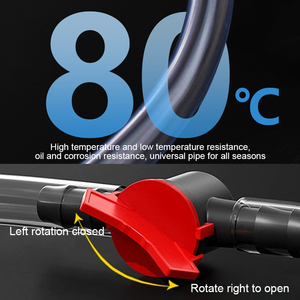 Pompe à carburant manuelle de gros pour transfert de liquides <span class=keywords><strong>essence</strong></span> et <span class=keywords><strong>diesel</strong></span>, tuyau de transfert d'huile de <span class=keywords><strong>voiture</strong></span> avec <span class=keywords><strong>pince</strong></span> à bille, outils de ravitaillement automobile - Product Image 5