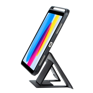 เคสหนังสำหรับ <span class=keywords><strong>iPad</strong></span> (2025) / 10.9 (<span class=keywords><strong>2022</strong></span>) พร้อมคีย์บอร์ดเรืองแสงแบบถอดได้และขาตั้งลอย - สีดำ - Product Image 5