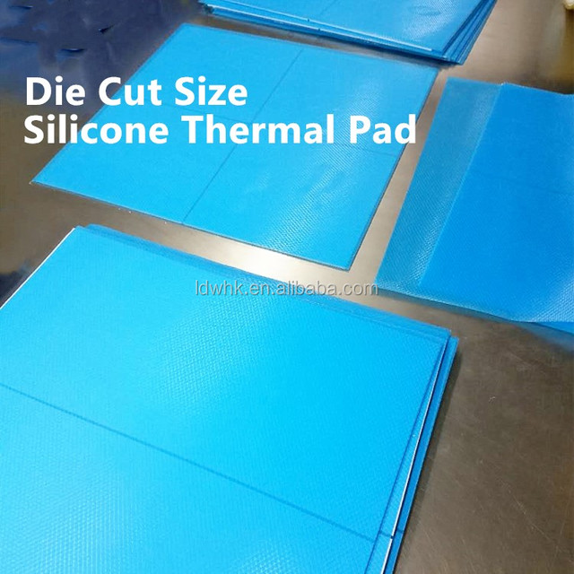 Thermally Conductive Silicone Film Soft Blue Gray pink CPU Insulation Paste Silicone Pad for Cellphone Laptop Heat Dissipation