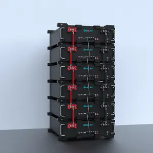 Sacolar 100A Lithium Battery Parallel Up To 16 Units Max Energy 66Kwh Lifepo4 Solar Energy Storage Batteries