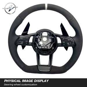 Volante de Lujo Personalizado de Fibra de Carbono con 3 Palancas Multifunción para Audi A1 A3-A8 Q3-Q7 - Product Image 3