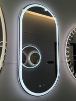 BATHNOLOGY Moderne Mur Monté LED Lumineux Salle De Bains Vanité Rétro-Éclairé Arche De Bain Miroirs Conception Illuminée