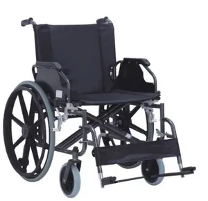 Nuova sedia a rotelle extra larga e sedia a rotelle manuale con imbottitura spessa