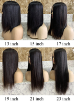 Prothèse capillaire Beauty Girl en cheveux humains vierges, taille 13x17cm, avec base en peau humaine ultra-fine, technique d'injection sans retour, pour un effet cuir chevelu biologique