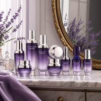 Bouteilles diffuseurs de parfum en verre dégradé marron avec impression de logo personnalisé, 120ml, 100ml, 60ml, 40ml, 30ml, 15ml, 50g, 30g, flacon cosmétique