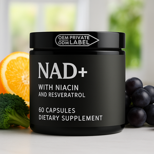 แคปซูล NAD+ ลิโปโซม <span class=keywords><strong>7</strong></span> in 1 บริสุทธิ์ 100% ผลิตภัณฑ์เสริมอาหารเพื่อสุขภาพ 500 มก. แคปซูล NAD+ บริสุทธิ์สำหรับการดูแลสุขภาพ (OEM Private Label) - Product Image 2