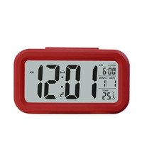 Jam Alarm Digital LED kustom harga istimewa jam Alarm kalender elektronik meja pengatur waktu tunda