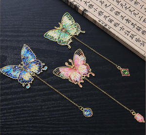 Marcapáginas de Metal de Latón con Diseño de Dibujos Animados Vintage para Mujer, Marcapáginas Dorado de Estética Vintage con Borla Elegante, Multifuncional - Product Image 4