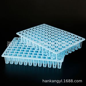 Estante para tubos de ensayo Hankang de 96 pozos, de plástico, para muestras de ácido nucleico de 5 ml y 10 ml, para uso en laboratorio. - Product Image 3