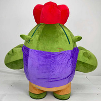 Costume de cactus gonflable de marche de modèle de plantes portable personnalisé costumes de cactus gonflables de 2m de hauteur pour la décoration de défilé