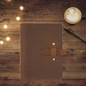 Premium Genuine Leather Vintage Hardcover Notebook Handmade Journal Diary with Thread Binding Retro Style Writing Pad Travel - Product Image 3