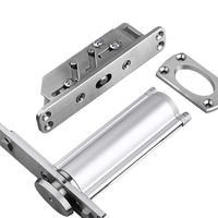 360 °   Charnière de porte rotative réglable, charnière dissimulée à fermeture automatique, charnière de porte pliante 3D robuste, charnière de pivot de porte dissimulée