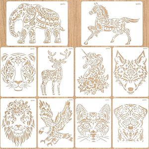 Pochoirs de peinture animalière personnalisés découpés au laser pour la peinture en aérosol fabrication de pochoirs d'artisanat adhésifs en plastique réutilisables - Product Image 2