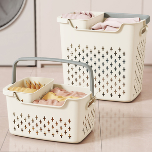 Cesto per vestiti <span class=keywords><strong>sporchi</strong></span> per la casa di <span class=keywords><strong>Design</strong></span> XT435, cesto per la biancheria da bagno di grande capacità, cestino per vestiti diviso - Product Image 1
