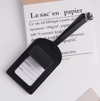 Étiquettes de bagage personnalisées en similicuir de luxe pour valise, étiquettes de bagages en cuir PU personnalisées, nom élégant, lettre