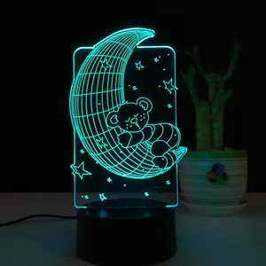 New Products Acrylic Led Light 3D Led Night Light Mood Lamp