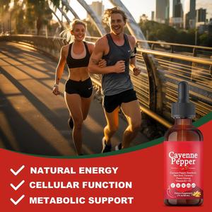 Suplemento Líquido de Capsaicina Pura OEM Cayenne Drops, Apoya la Salud Inmunológica y Metabólica - Product Image 3