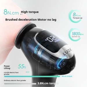Vente en gros d'usine, lime à pieds électrique professionnelle double face portable, rechargeable par USB, pour éliminer les callosités et les peaux mortes - Product Image 5