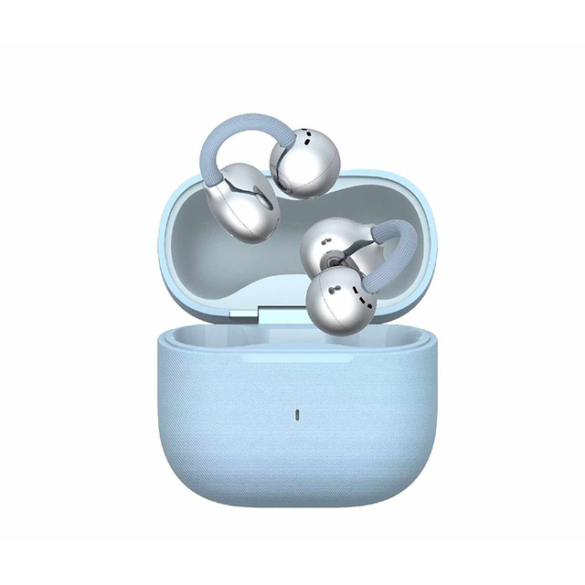 Open-Ear Clip-On Bluetooth 5.4 Wireless Earbuds Sports Earphones with Long Battery Life Noise Reduction