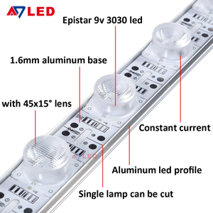 28.8W 990mm DC24V SMD3030 LED Linear <b>Light</b> Bar 3080lm 15x45° for <b>Light</b> <b>Box</b> Single/Double Side - Product Image 3
