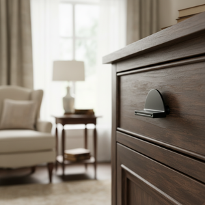 Tirador de cajón de latón semicircular antiguo de 64mm para armarios y muebles estilo de diseño europeo para uso en armarios - Product Image 3